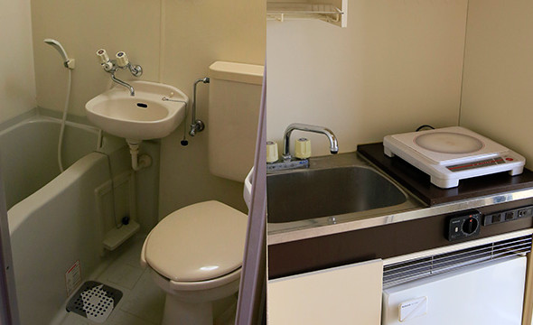 シングル キッチン・ユニットバス