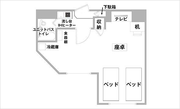 ツイン 見取り図